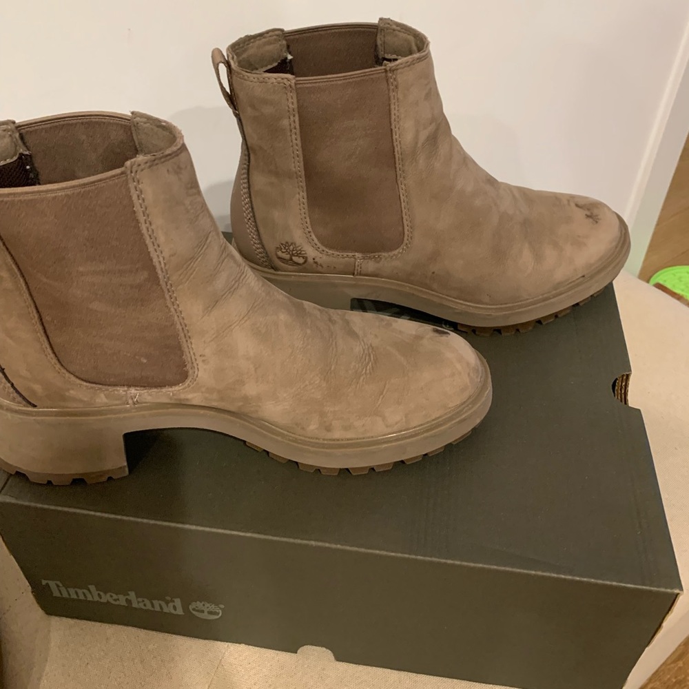 TIMBERLAND WOMENS KORI PARK CHELSEA BOOT - TAUPE